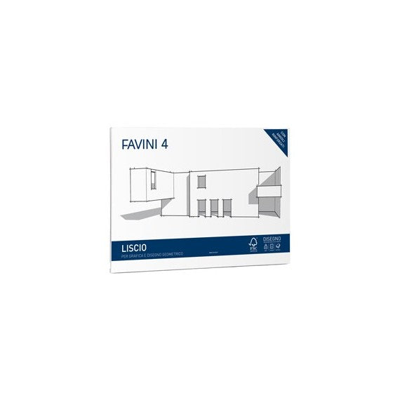 Album Favini 4 - 33x48cm - 220gr - 20 fogli - liscio - Favini