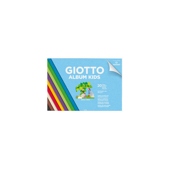 Album Kids Carta colorata 2+ - A4 - 120gr - 20 fogli - Giotto