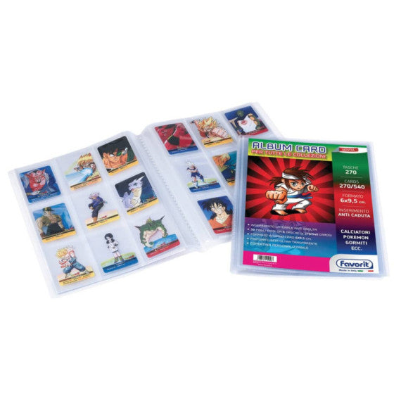 Album porta figurine personalizzabile A4 Favorit 30 buste - f.to figurine 6x9,5cm 400136876