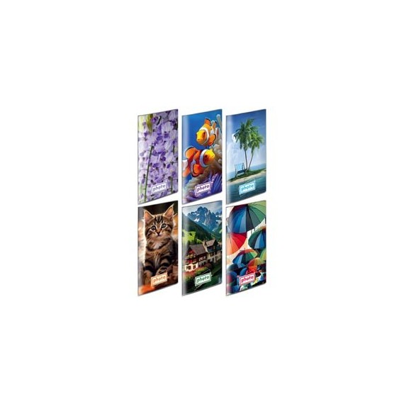 Album portafoto a busta saldato - assortiti - 175 x 325mm - contiene fino a 96 foto da 10x15cm - Lebez