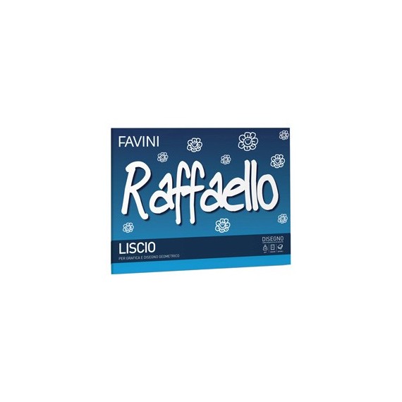 Album Raffaello - 24x33cm - 100gr - 20 fogli - liscio - Favini