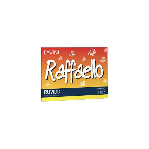 Album Raffaello - 24x33cm - 100gr - 20 fogli - ruvido - Favini