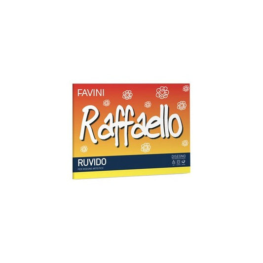 Album Raffaello - 24x33cm - 100gr - 20 fogli - ruvido - Favini