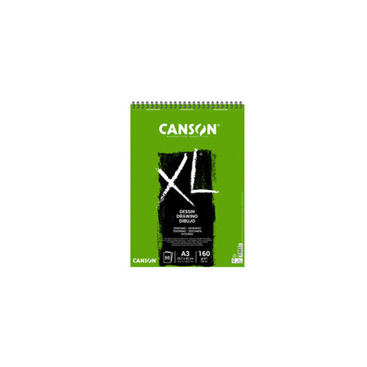 Album spiralato lato corto XL drawing - A3 - 160 gr - 50 fogli - Canson