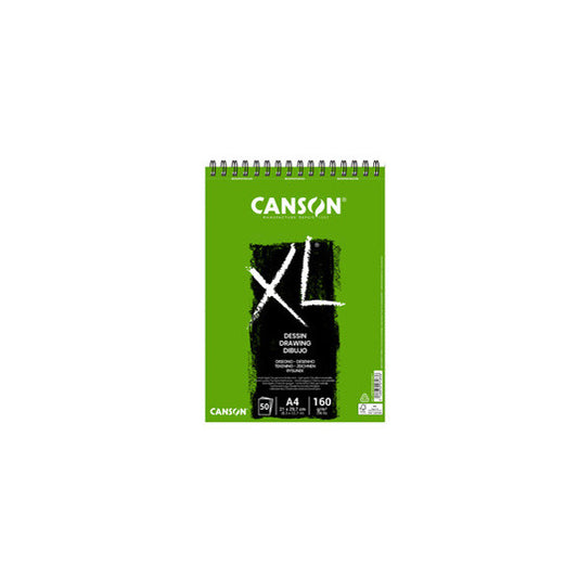 Album spiralato lato corto XL drawing - A4 - 160 gr - 50 fogli - Canson