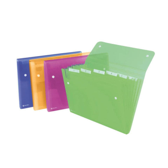 Archiviatore a soffietto Rexel Ice 6 tasche A4 assortiti 2102032