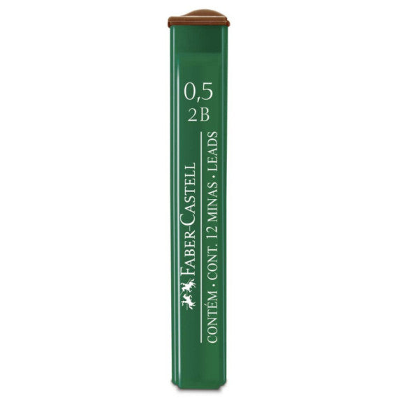 Astucci 12 mine 2B Faber-Castell Poly 0,5 mm - scatola 12 astucci 521502