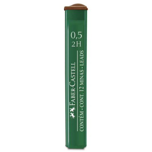 Astucci 12 mine 2H Faber-Castell Poly 0,5 mm - scatola 12 astucci 521512