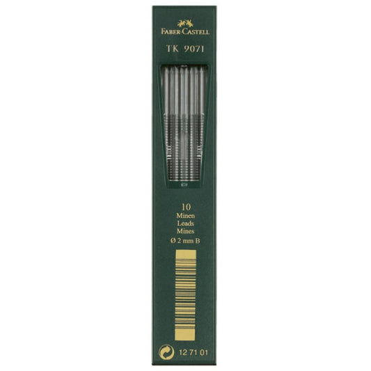 Astuccio 10 mine B Faber-Castell Super Polymer 2 mm - 127101