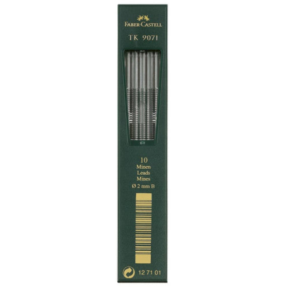 Astuccio 10 mine B Faber-Castell Super Polymer 2 mm - 127101