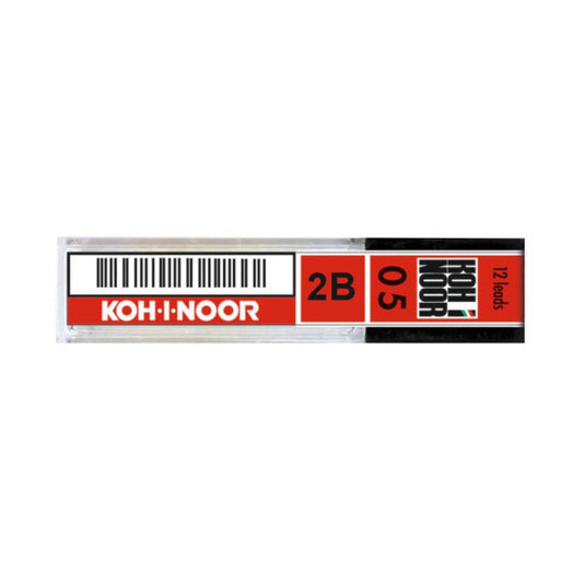 Astuccio 12 mine 2B per portamine KOH-I-NOOR 0,5 mm - E205-2B
