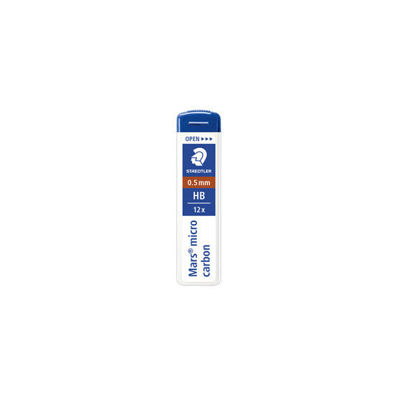 Astuccio 12 Mine Mars Micro - mina 0,5mm - gradazione HB - Staedtler - conf. 12 astucci