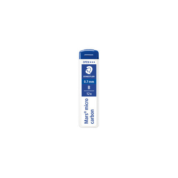 Astuccio 12 Mine Mars Micro - mina 0,7mm - gradazione B - Staedtler - conf. 12 astucci