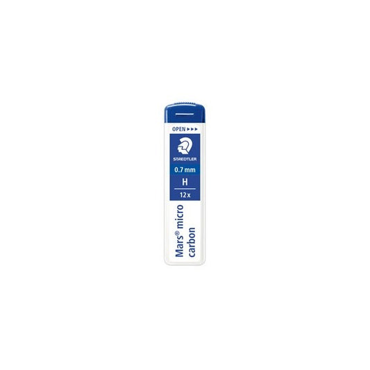Astuccio 12 Mine Mars Micro - mina 0,7mm - gradazione H - Staedtler - conf. 12 astucci