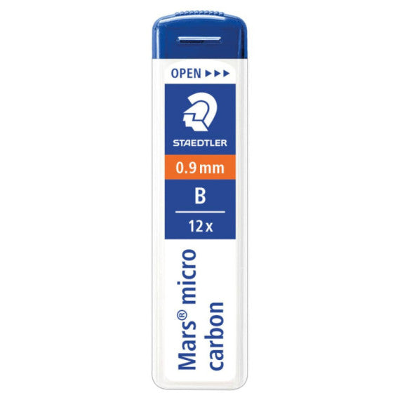 Astuccio 12 mine sottili B Staedtler Mars Micro Carbon 250 0,9 mm - 250 09-B