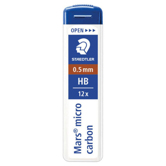 Astuccio 12 mine sottili HB Staedtler Mars Micro Carbon 250 0,5 mm - 250 05-HB