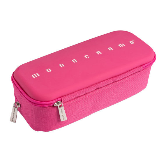 Astuccio 2 zip Monocromo -  21 x 5 x 9 cm - silicone/poliestere - colori assortiti - Pigna