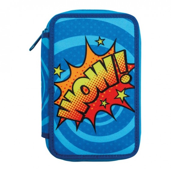 Astuccio 3 zip - 13 x 20 x 7,5 cm - colori e fantasie assortiti - Carioca