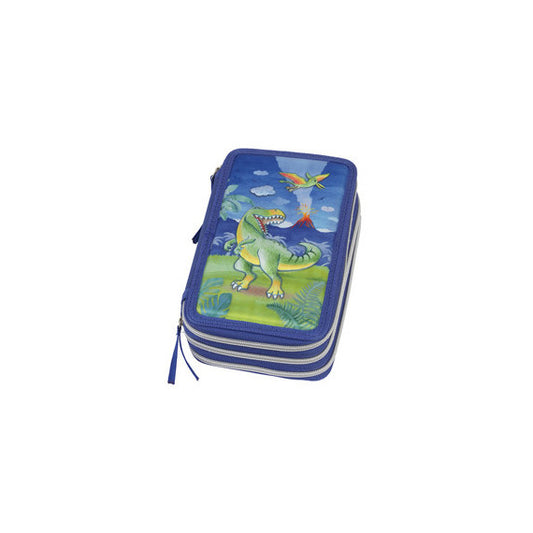Astuccio 3 zip Dinosaur Edition - Faber Castell
