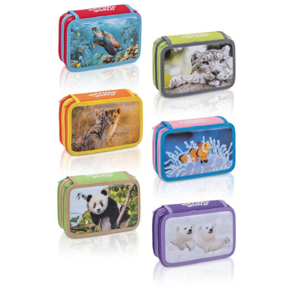 Astuccio 3 zip nature word - 12 pastelli + 18 pennarelli CoLibrì assortiti 100501298