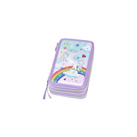 Astuccio 3 zip Unicorn Edition - Faber Castell