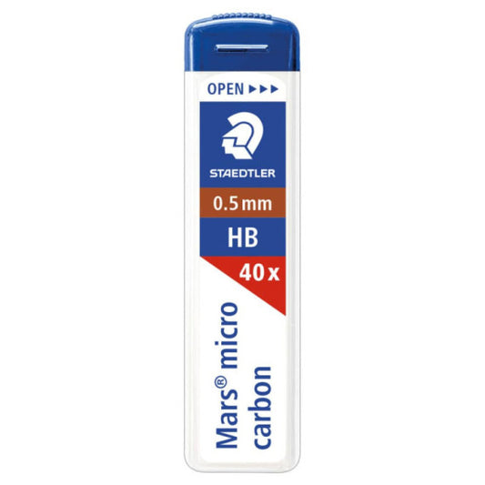 Astuccio 40 mine sottili HB Staedtler Mars Micro Carbon 255 0,5 mm - 255 05-HB