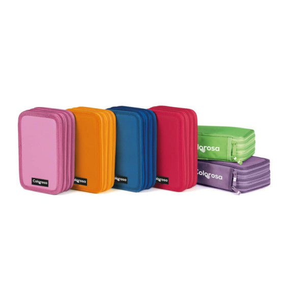 Astuccio a 3 ZIP Colorosa linea Colors 13x20x7 cm 368300