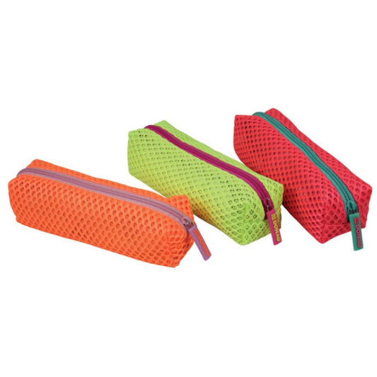 Astuccio a bustina con cerniera Donau Sporty Mesh 23x7,5x6 cm colori assortiti 322218