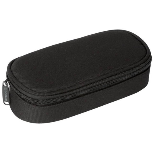 Astuccio ovalino con cerniera piccolo Donau 21x5,5x10,5 cm nero 322118023