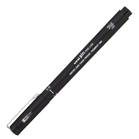 Astuccio Pin fineliner - nero - Uni Mitsubishi - conf. 5 pezzi