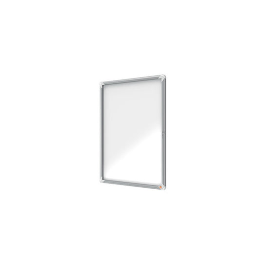 Bacheca per esterni - fondo magnetico bianco - 9 fogli A4 - verticale - Nobo