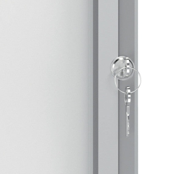 Bacheca per interni - fondo magnetico bianco - 4 fogli A4 - verticale - Nobo