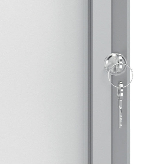 Bacheca per interni - fondo magnetico bianco - 4 fogli A4 - verticale - Nobo