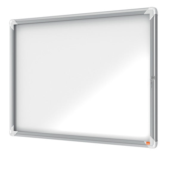 Bacheca per interni - fondo magnetico bianco - 8 fogli A4 - orizzontale - Nobo