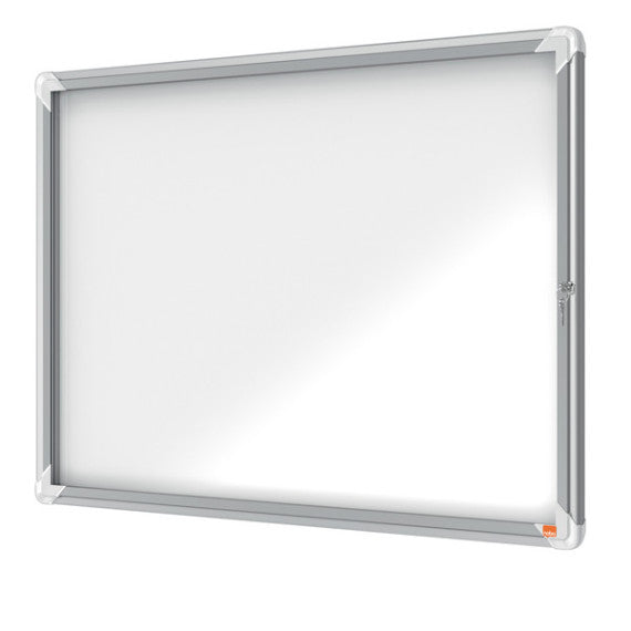 Bacheca per interni - fondo magnetico bianco - 8 fogli A4 - orizzontale - Nobo