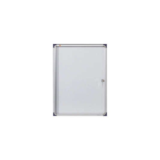 Bacheca per interni ultrapiatta - fondo in metallo magnetico bianco - 4 fogli A4 - verticale - Nobo