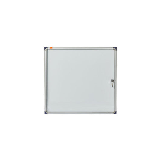 Bacheca per interni ultrapiatta - fondo in metallo magnetico bianco - 6 fogli A4 - orizzontale - Nobo