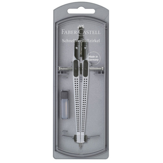 Balaustrone grip - diametro max cerchio 390 mm - silver - Faber-Castell