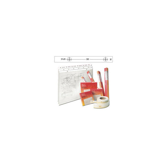 Banda appendi disegni - 55 mm x 50 m - PVC - bianco opaco - Djois