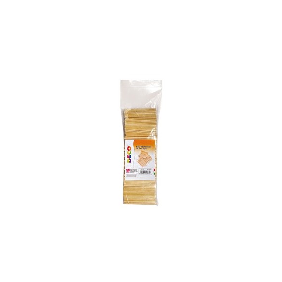 Bastoncini in legno - colore naturale - 86x3x3 mm - DECO - conf. 650 pezzi