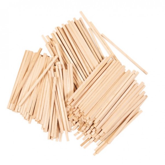 Bastoncini in legno - colore naturale - 86x3x3 mm - DECO - conf. 650 pezzi