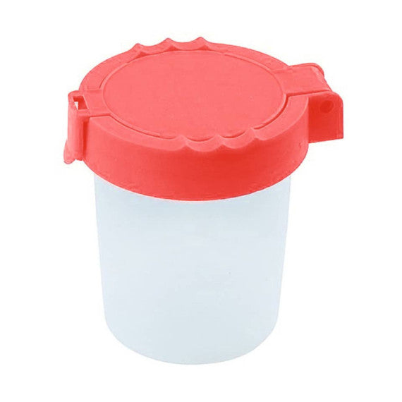 Bicchiere antigoccia con coperchio per pittura Gimboo 150 ml trasparente colori assortiti - 17304211-99