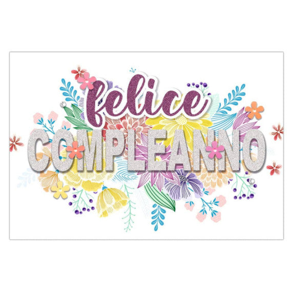 Biglietti augurali Biembi Compleanno 12x18 cm conf. 8 pezzi assortiti - happy days - BXBDKTC09