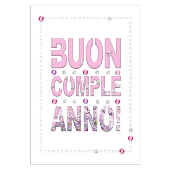 Biglietti augurali Biembi Compleanno 12x18 cm conf. 8 pezzi assortiti - happy days - BXBDKTC09