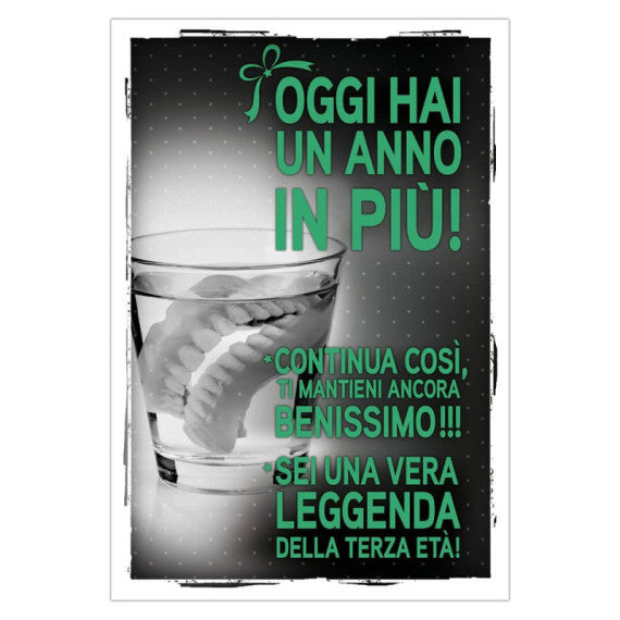 Biglietti augurali Biembi Compleanno 12x18 cm conf. 8 pezzi assortiti - humor BXBDKTC07