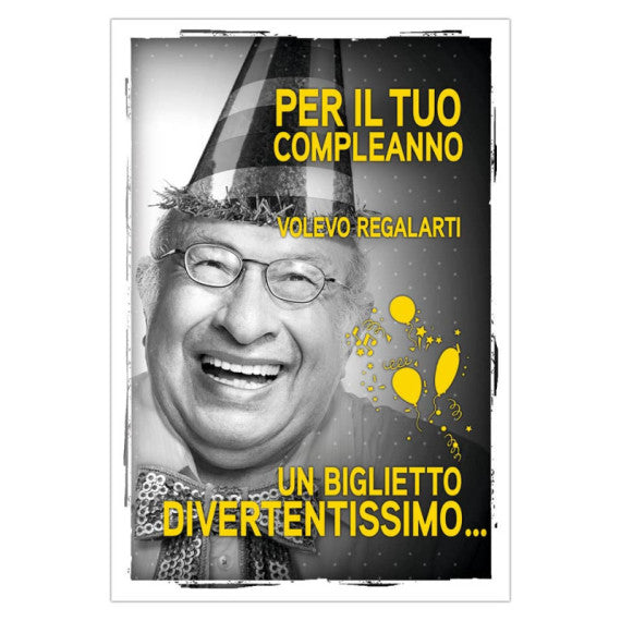Biglietti augurali Biembi Compleanno 12x18 cm conf. 8 pezzi assortiti - humor BXBDKTC07