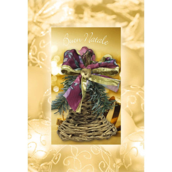 Biglietti augurali Natalizi con oggetti Natale - 12x18 cm - conf. 6 soggetti assortiti Biembi - BBF202D80