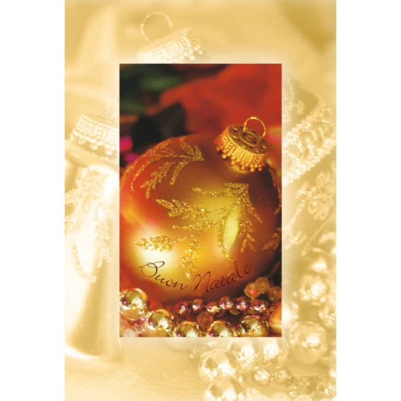 Biglietti augurali Natalizi con oggetti Natale - 12x18 cm - conf. 6 soggetti assortiti Biembi - BBF202D80