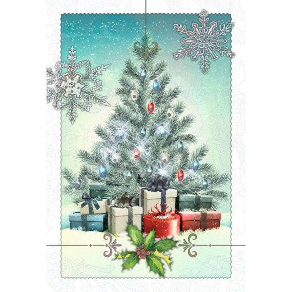 Biglietti augurali Natalizi glitterati 12x18 cm - conf. 6 pz Biembi B2X202C61