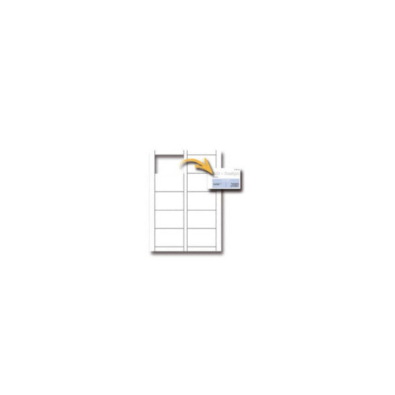 Biglietti da visita Decadry microperforati 85x54 mm. Fogli A4 bianco Conf. 150 biglietti - T403261